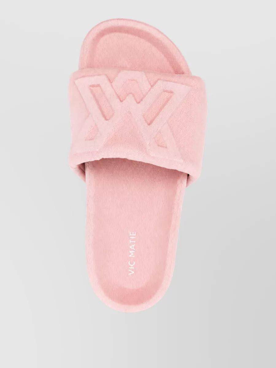 Vic Matie Heel Sandals Almond Toe Flat Sole