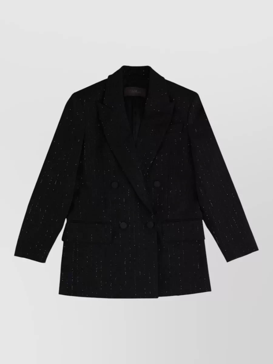 Max Mara double-breasted jacket with rhinestone details