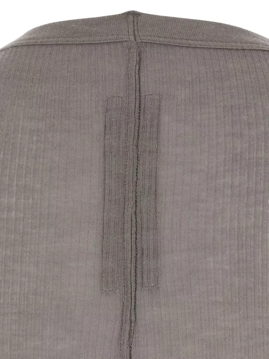 Rick Owens Ribbed Knit Long-Sleeve Top