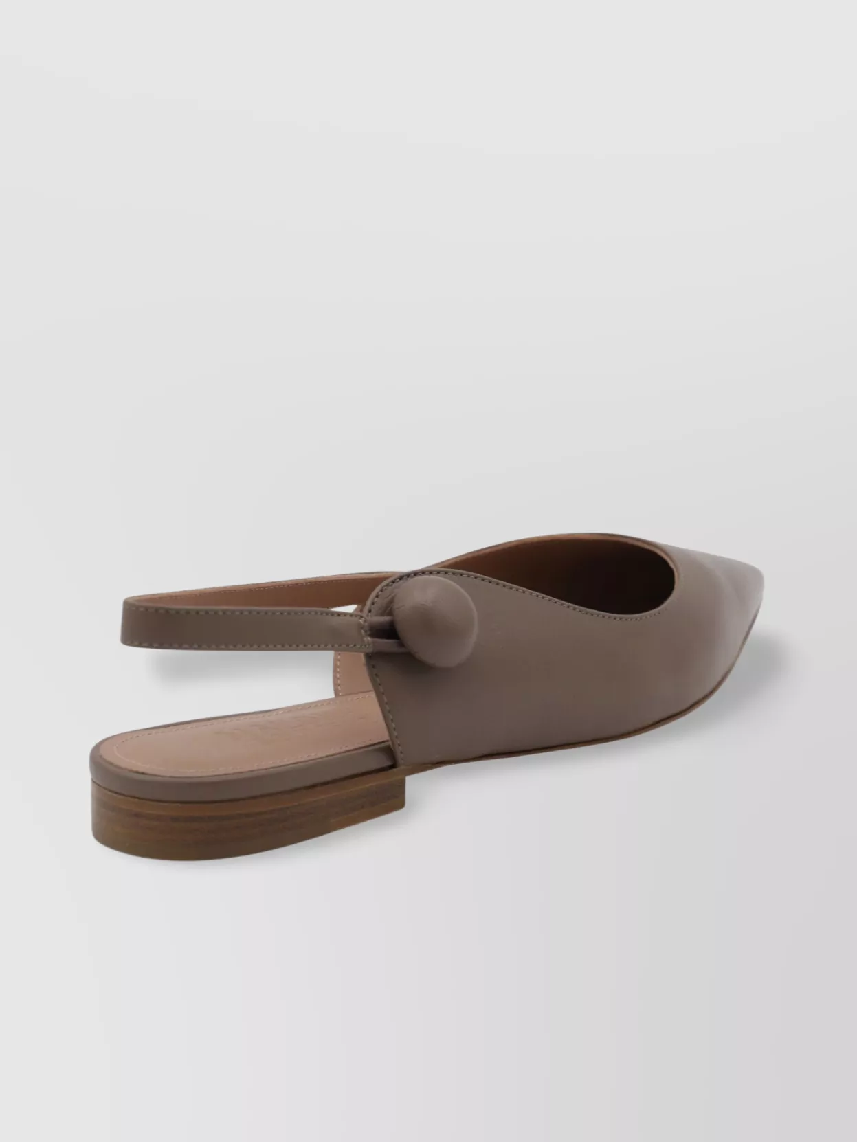MALONE SOULIERS BUTTONED POINTED TOE BALLET FLATS