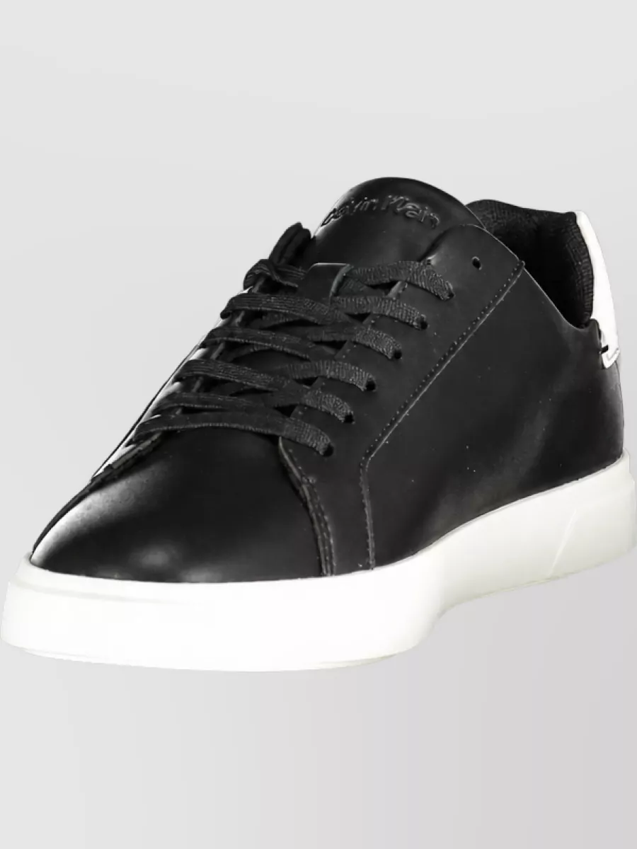 Calvin Klein Polyurethane Lace-Up Sneakers