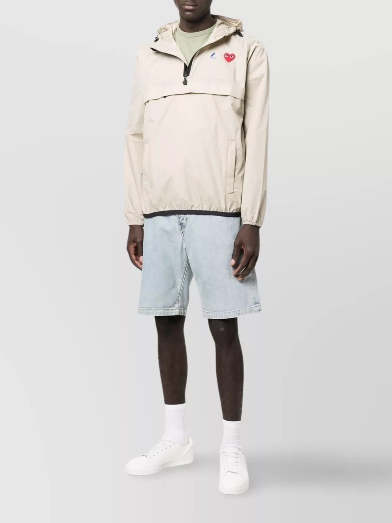 Comme Des Garçons Play Pullover Jacket With Elastic Cuffs
