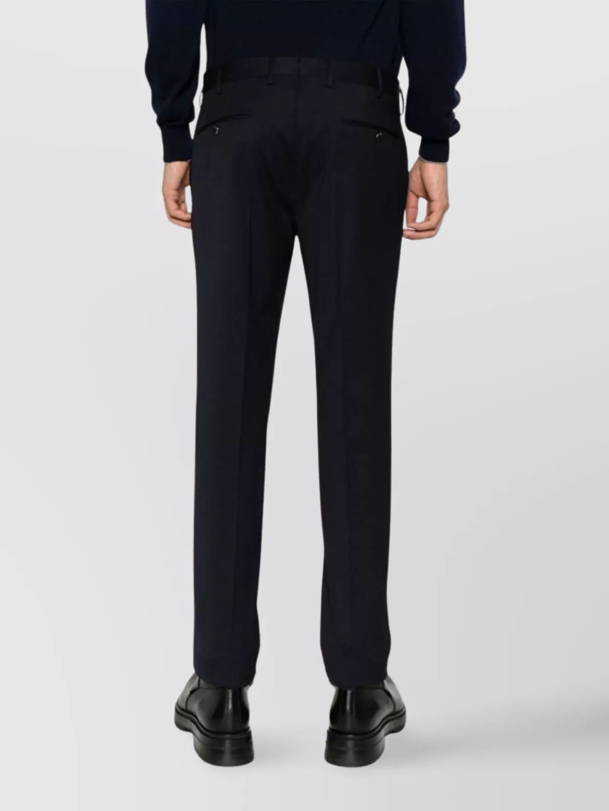 Pt Torino Straight Leg Trousers Featuring Pockets