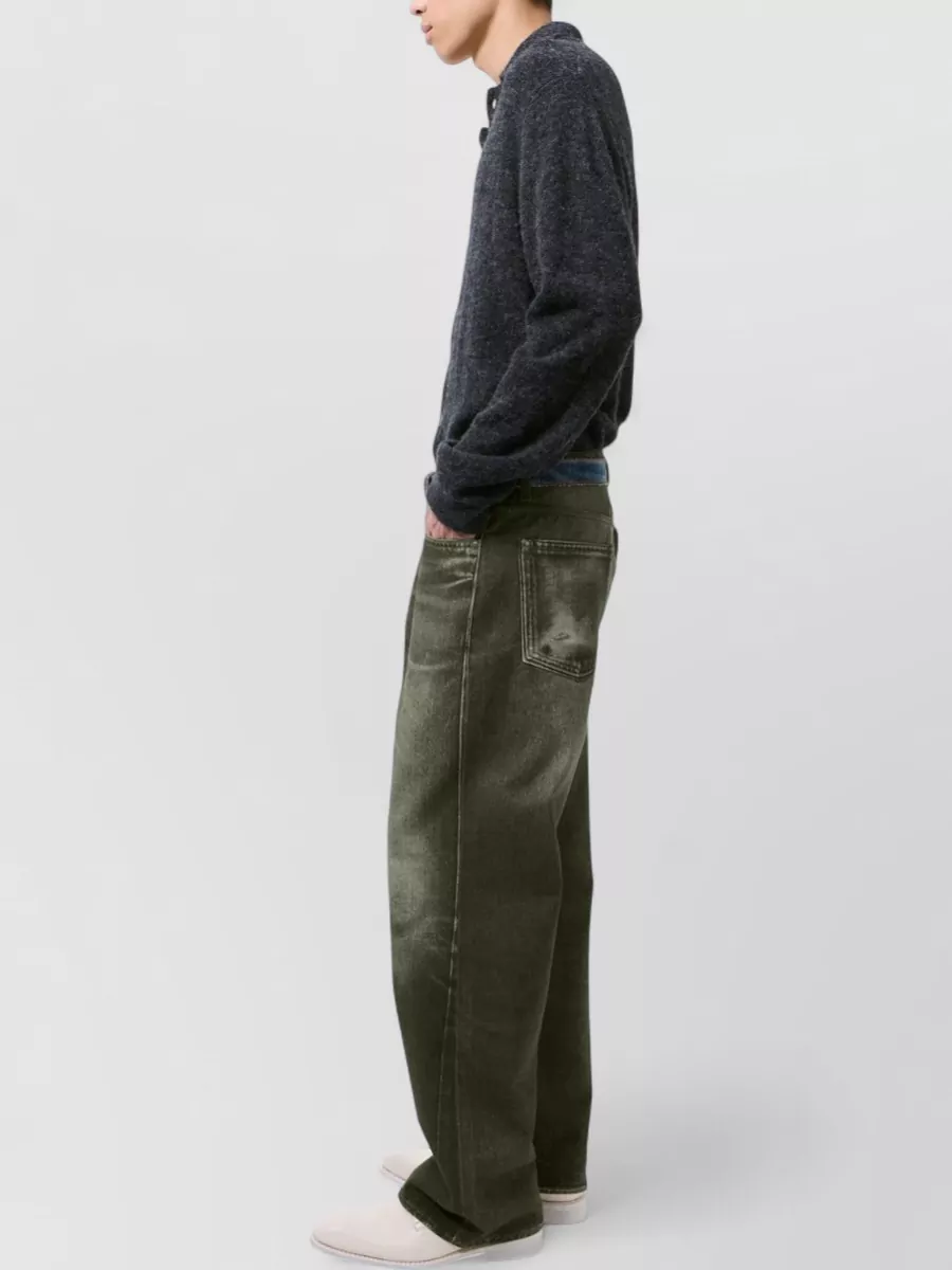 Our Legacy Straight Cut Digital Denim Five Pocket Jeans