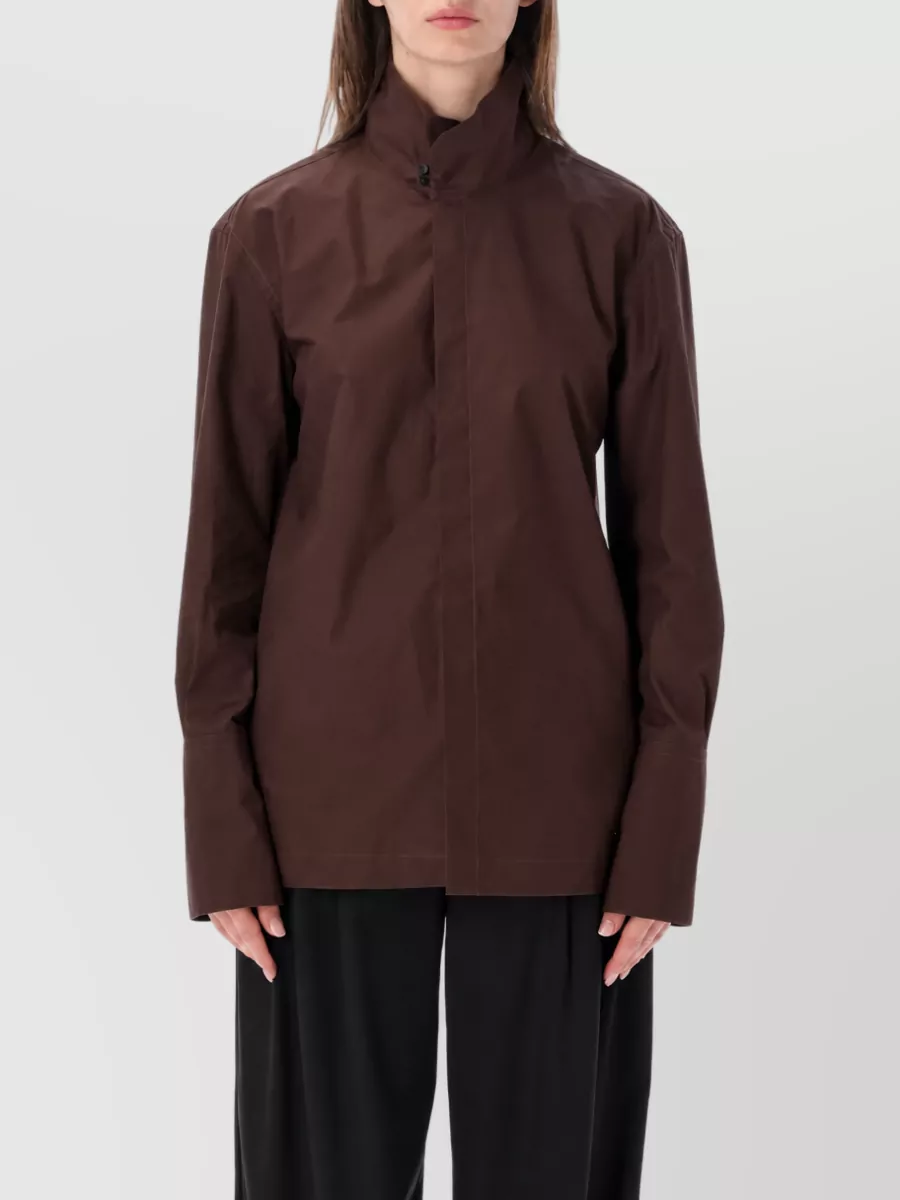 Thelatest cotton poplin relaxed-fit shirt jacket