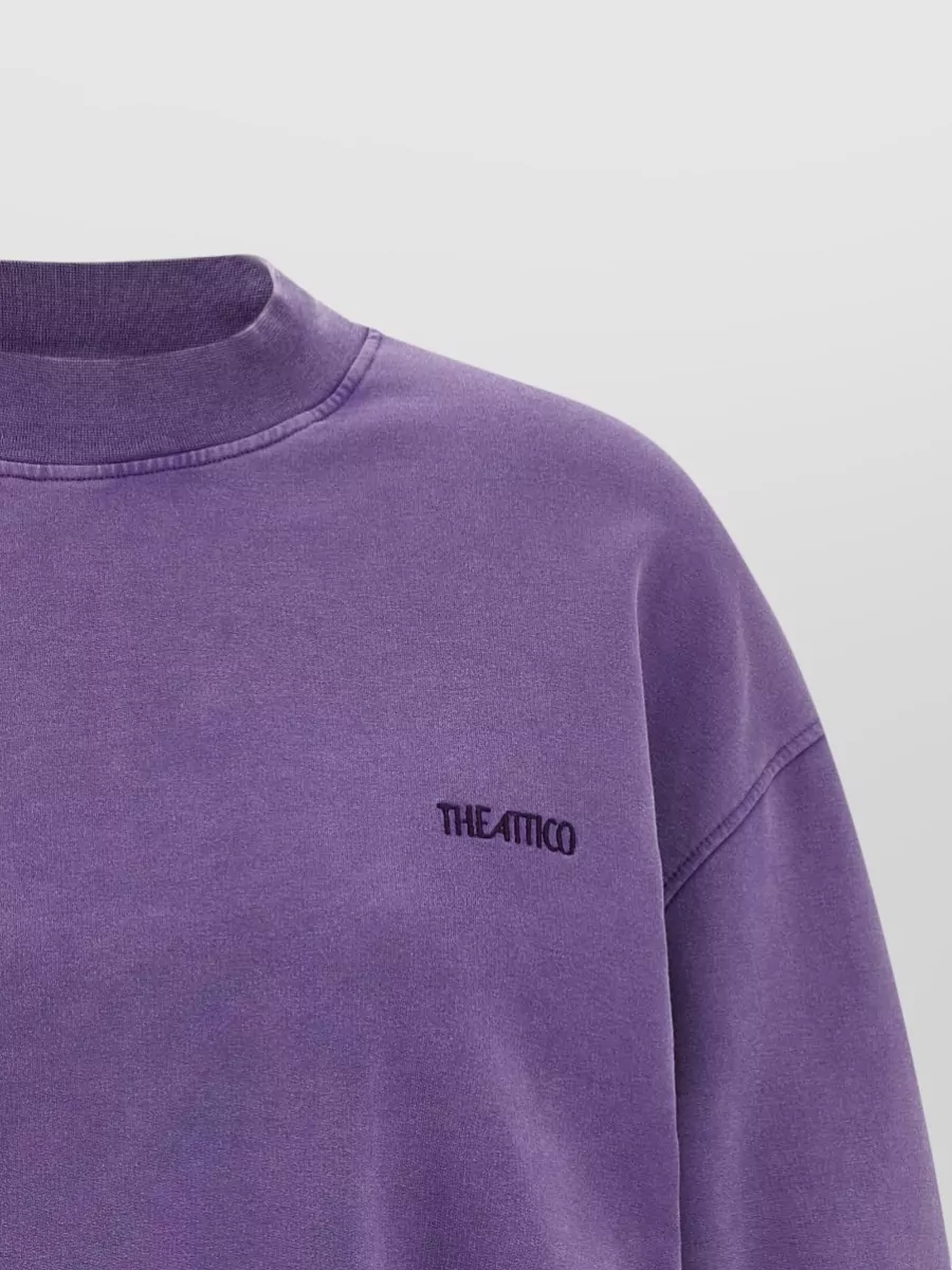 The Attico Sweatshirt Dress Crew Neck Long Sleeves