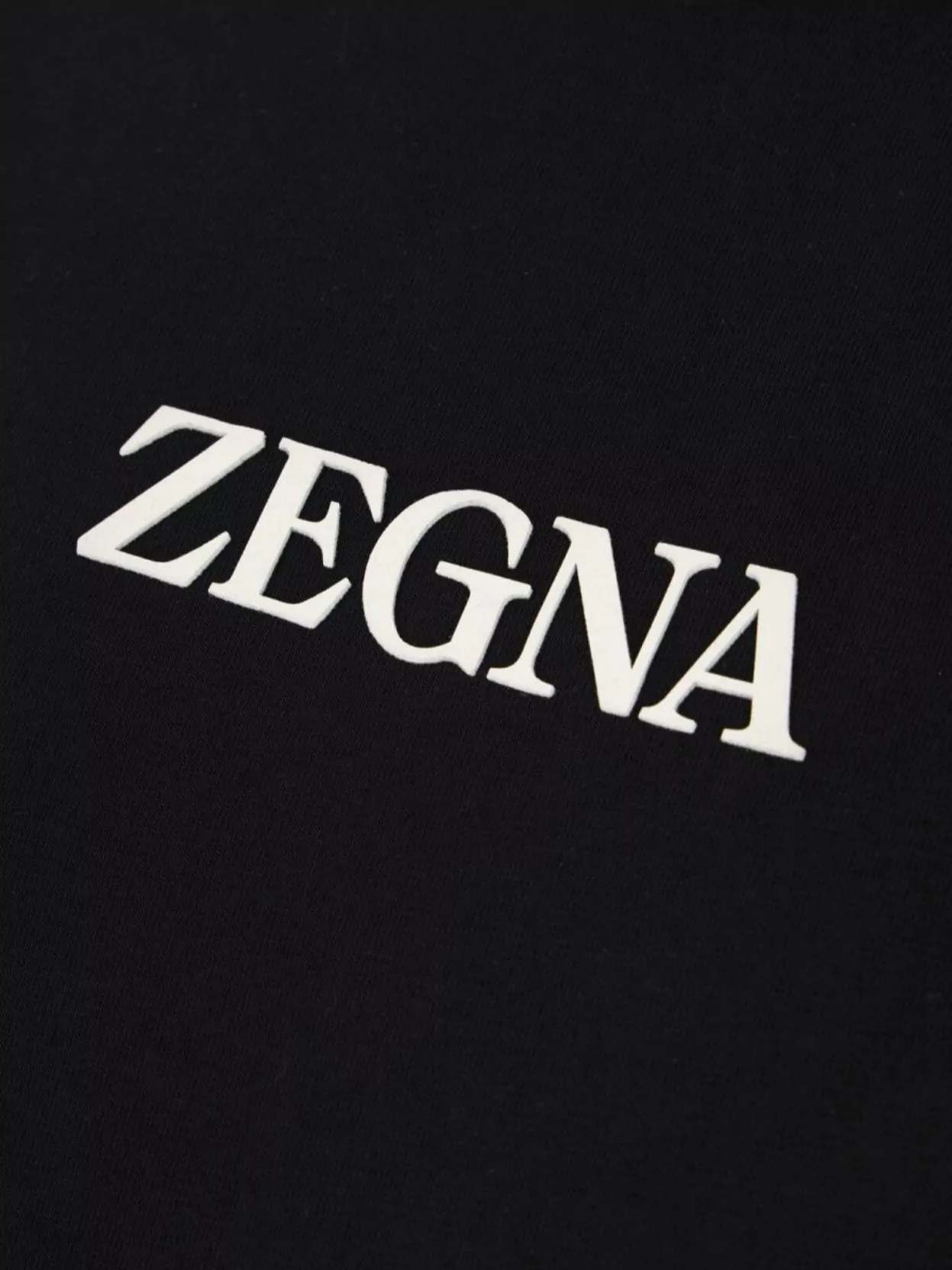 Zegna Cotton Crew Neck Short Sleeve T-Shirt Design