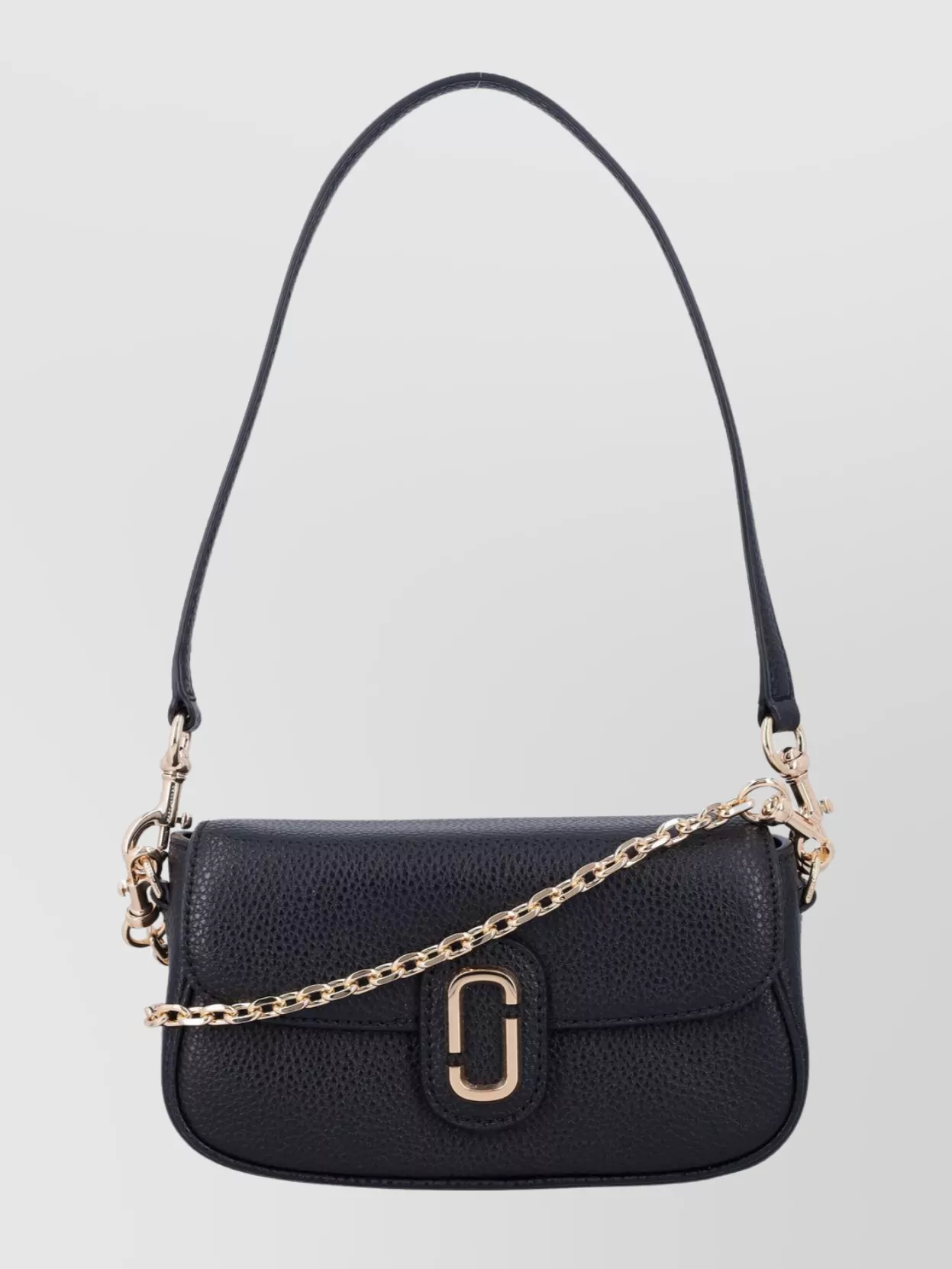 Marc Jacobs Clover Design Shoulder Bag With Chain Strap In Black