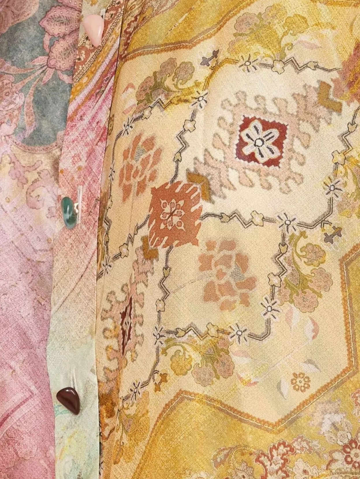 Zimmermann Paisley Print Patch Pocket Short Sleeve Top