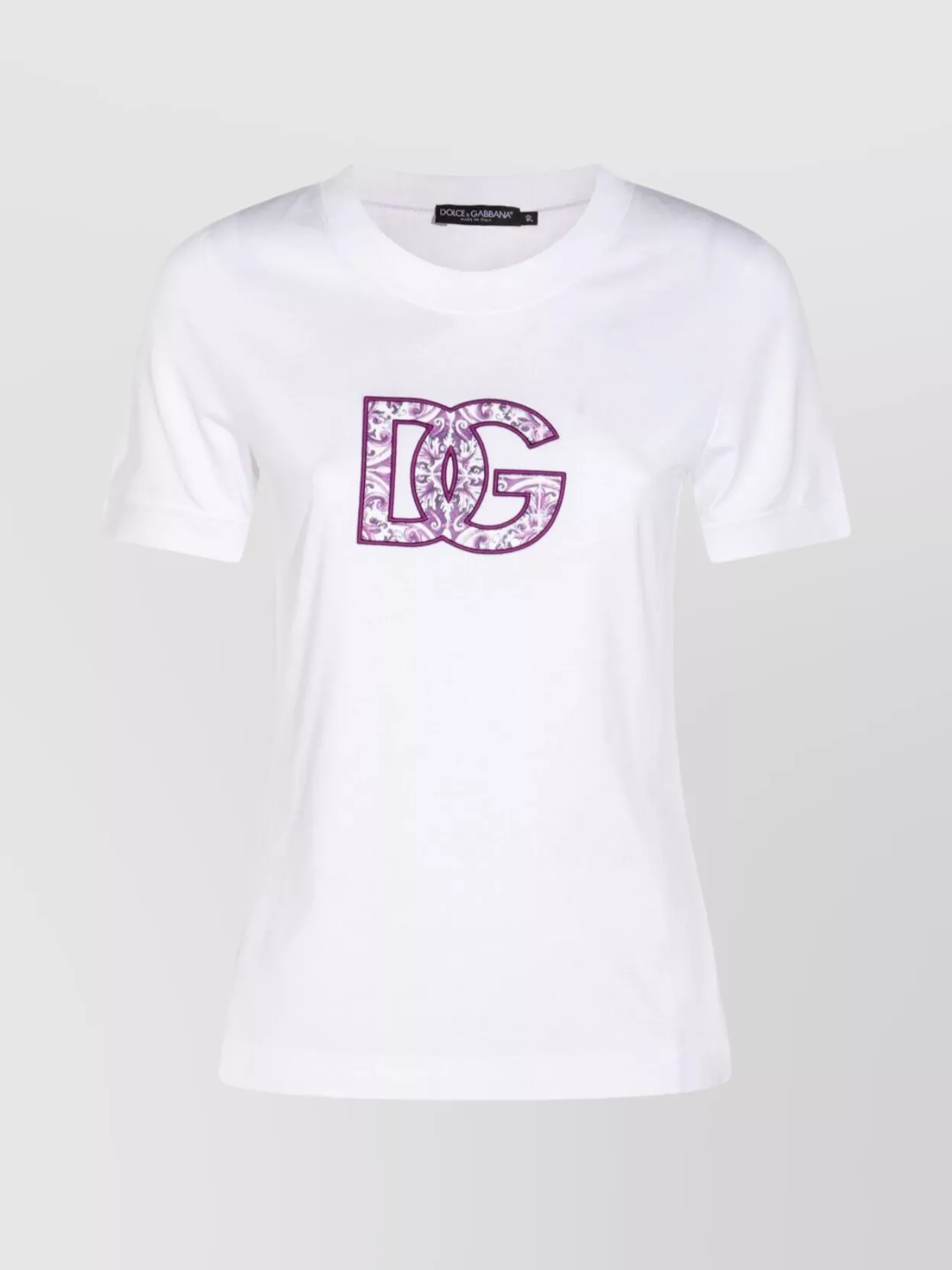 Dolce & Gabbana Majolica Print Dg Logo T-shirt