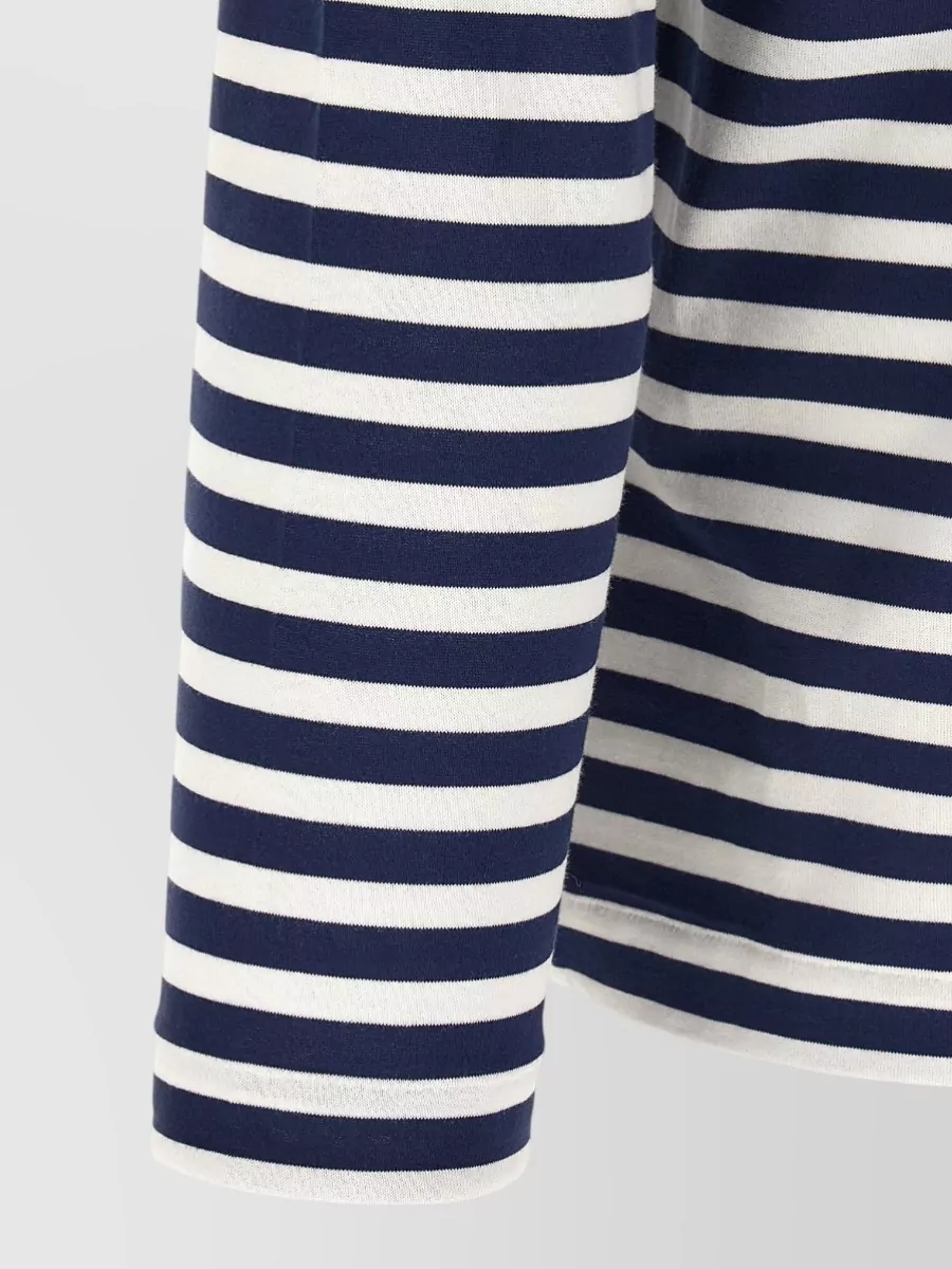 Comme Des Garçons Play Striped Long-Sleeve T-Shirt