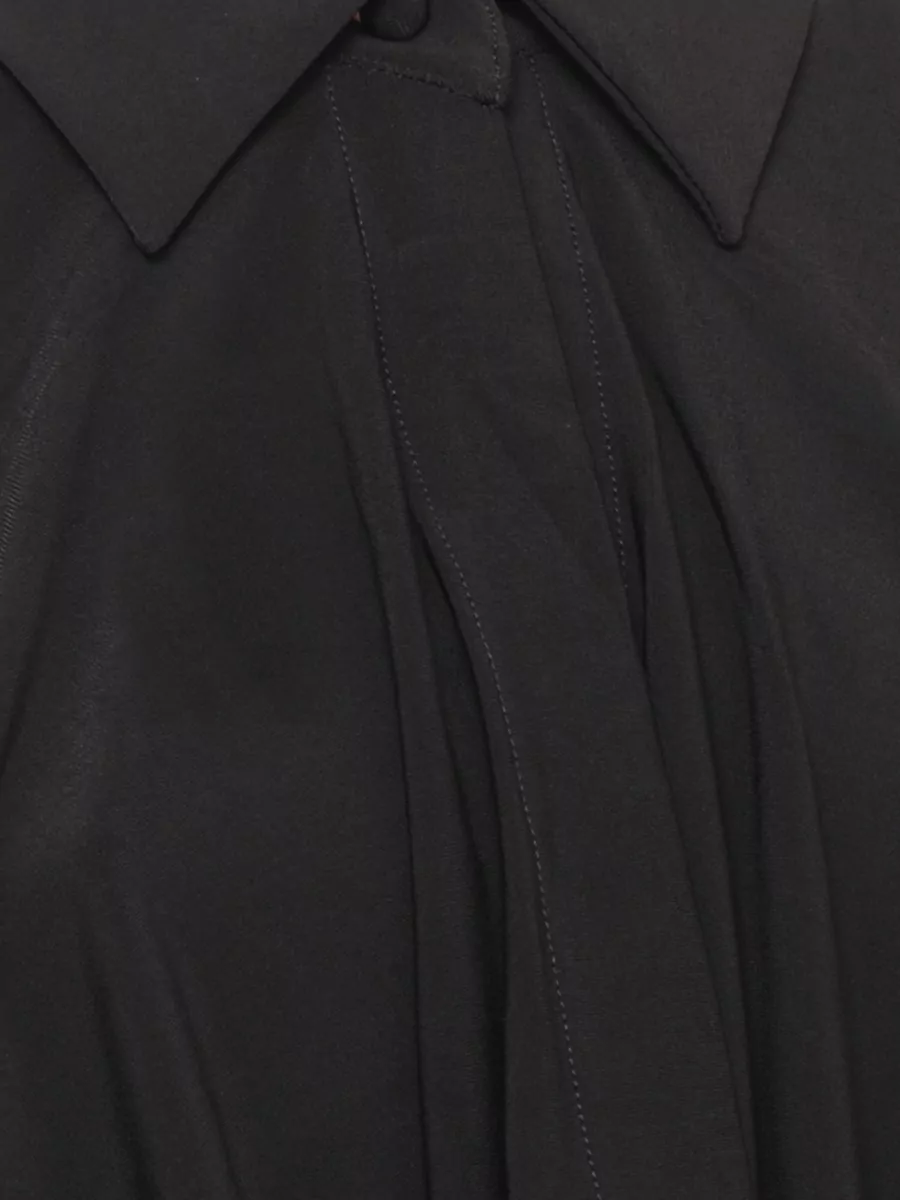 The Andamane Draped Long Sleeve Dress