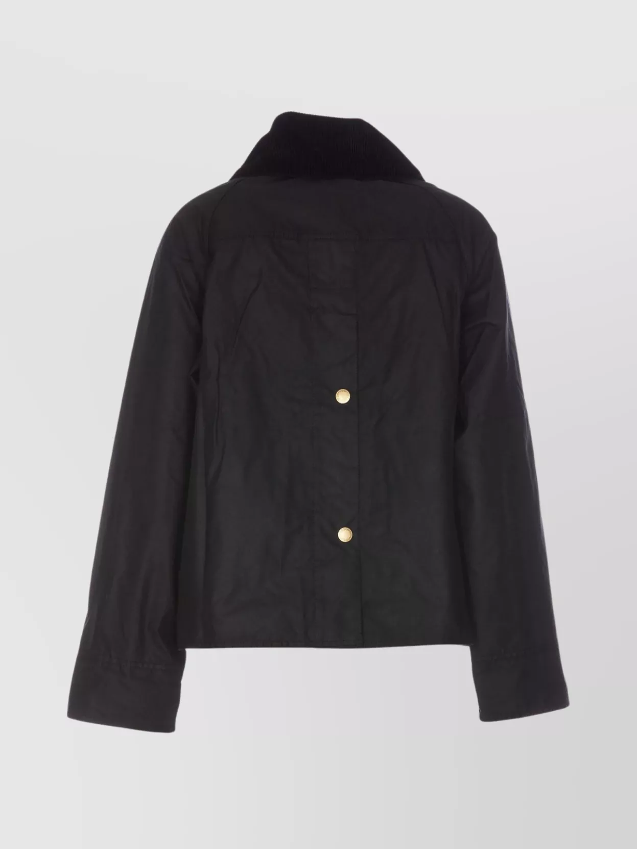 Barbour Cotton Wax Long Sleeve Blazer With Pockets In Black