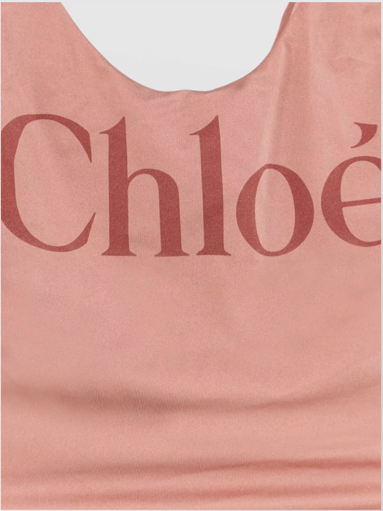 Chloé Maxi Logo Knotted Strap One-piece Swimsuit