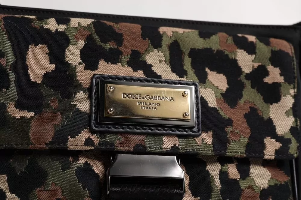 Dolce&Gabbana Leopard Jacquard Shoulder Bag