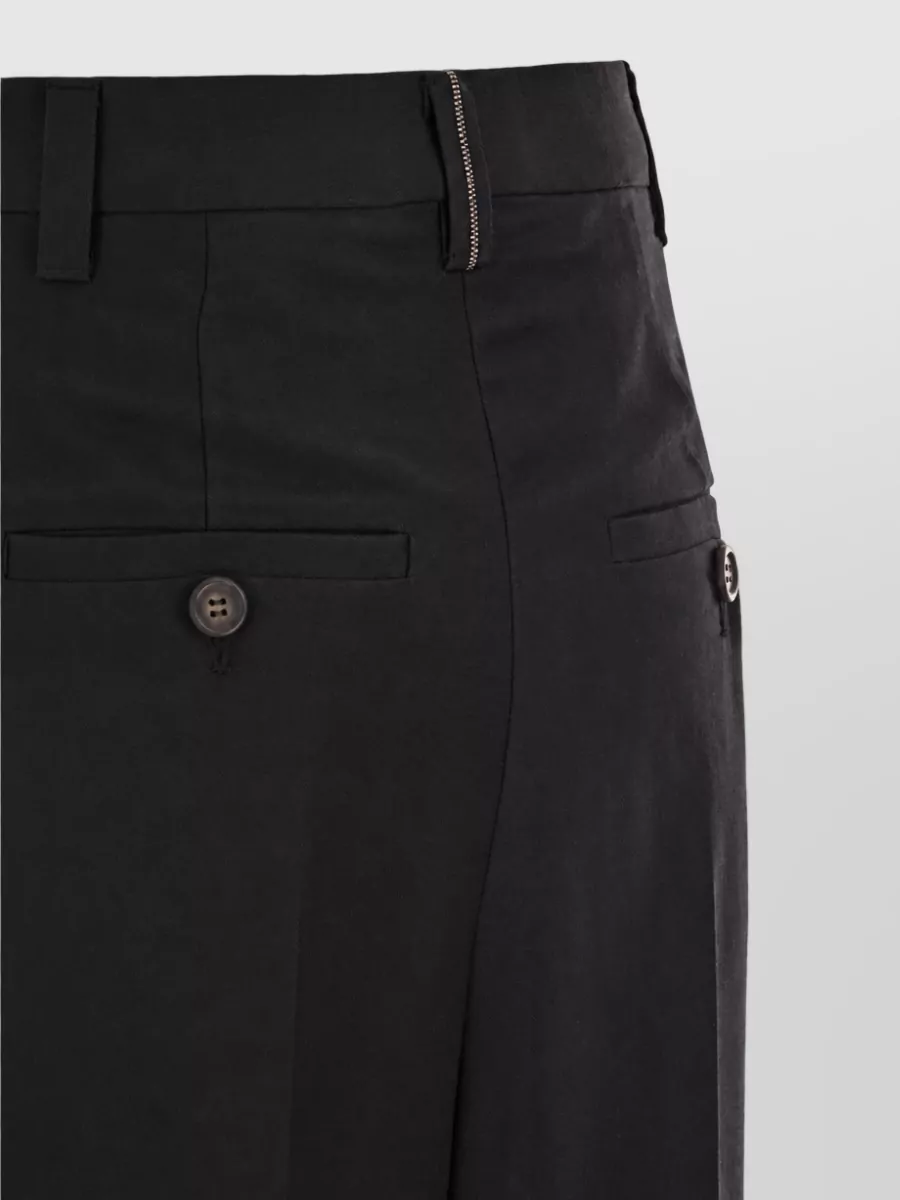 Brunello Cucinelli Wide-Leg Tailored Trousers