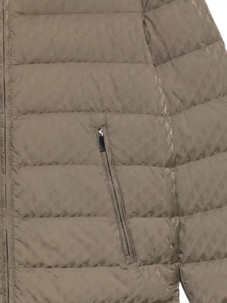 Emporio Armani Quilted hooded down puffer jacket