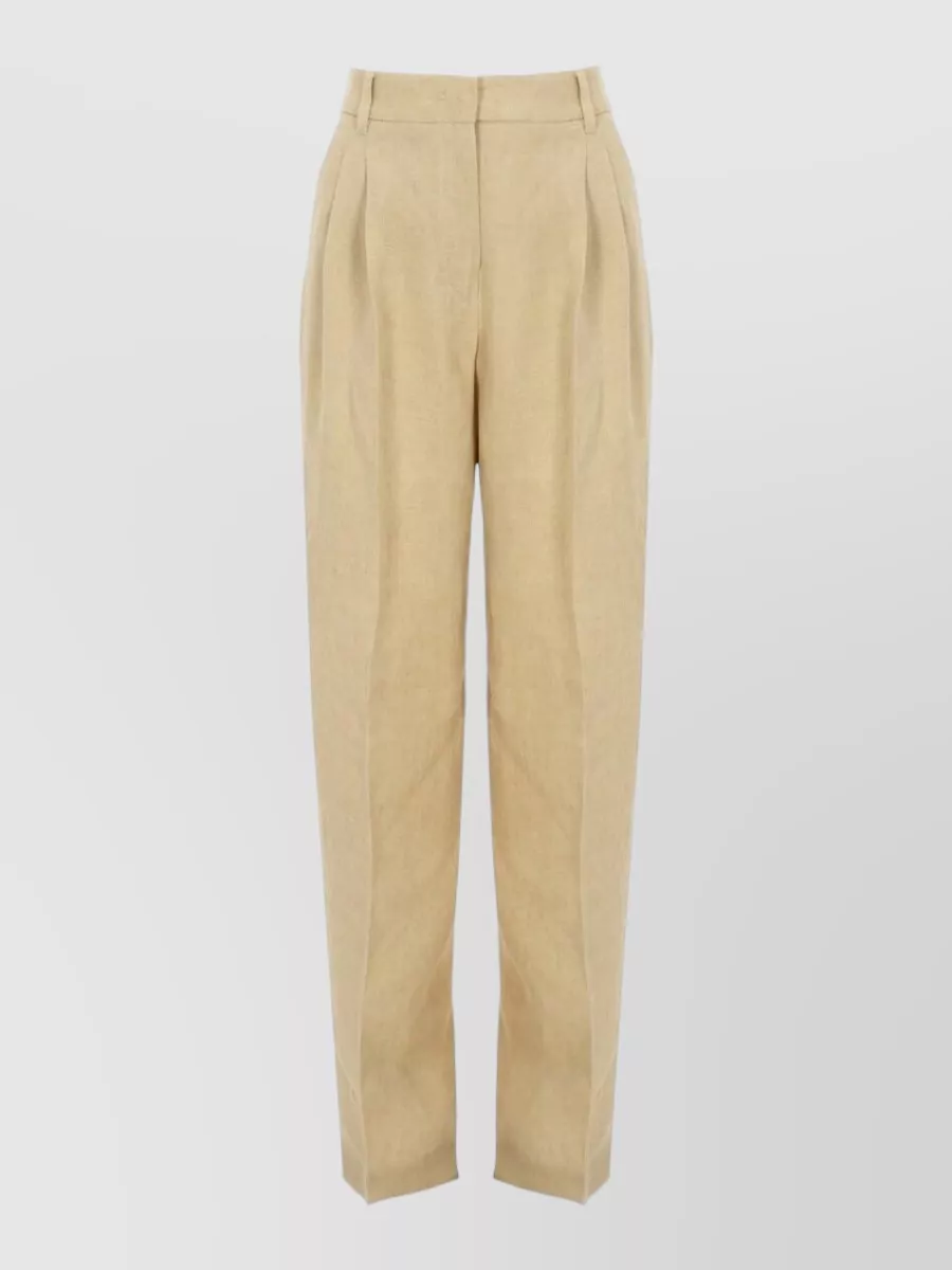 Max Mara Linen Wide-leg Suit Trousers