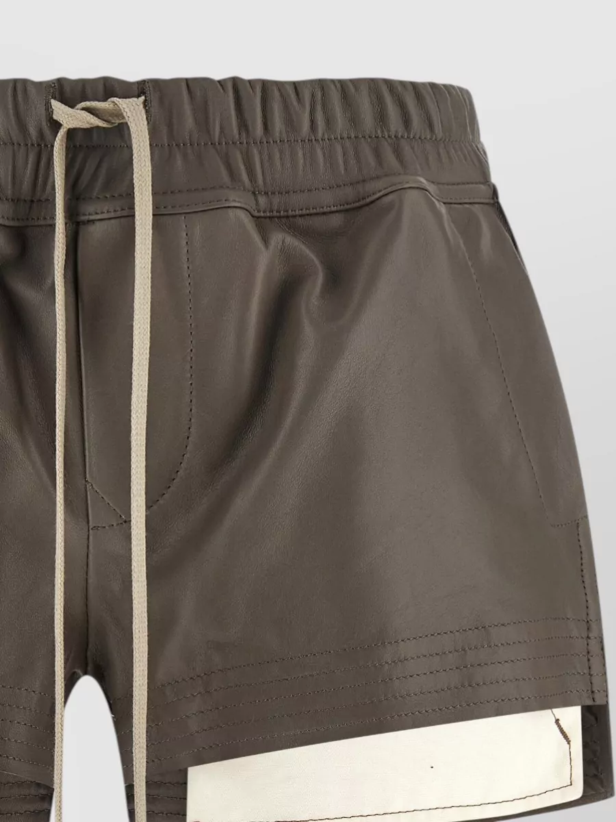 Rick Owens Faux Leather Short Length Boxer Shorts