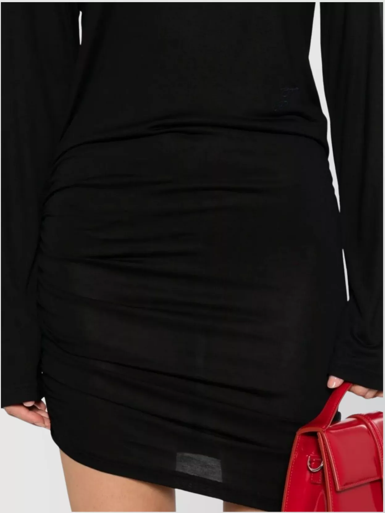 Jacquemus Fitted Asymmetric Turtleneck Dress