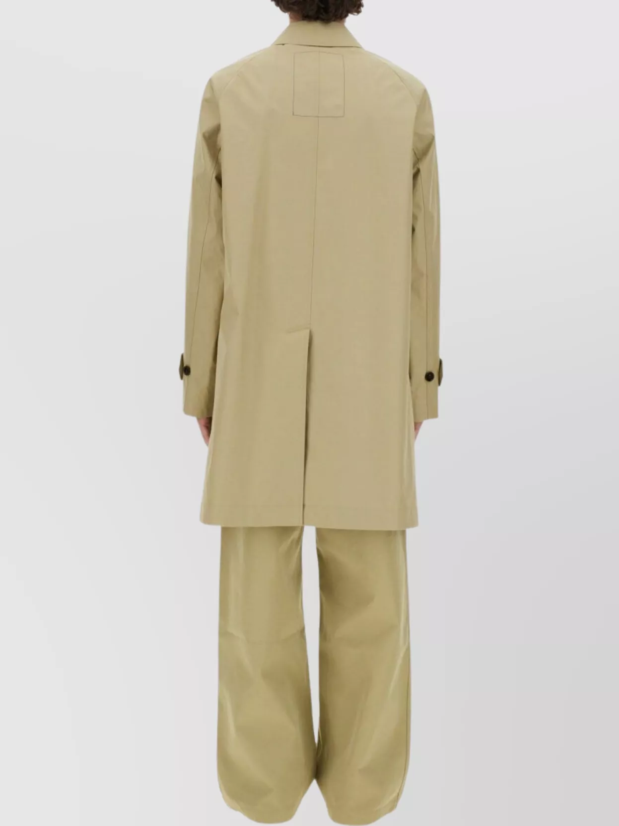 Burberry Cotton Trench Coat Back Vent