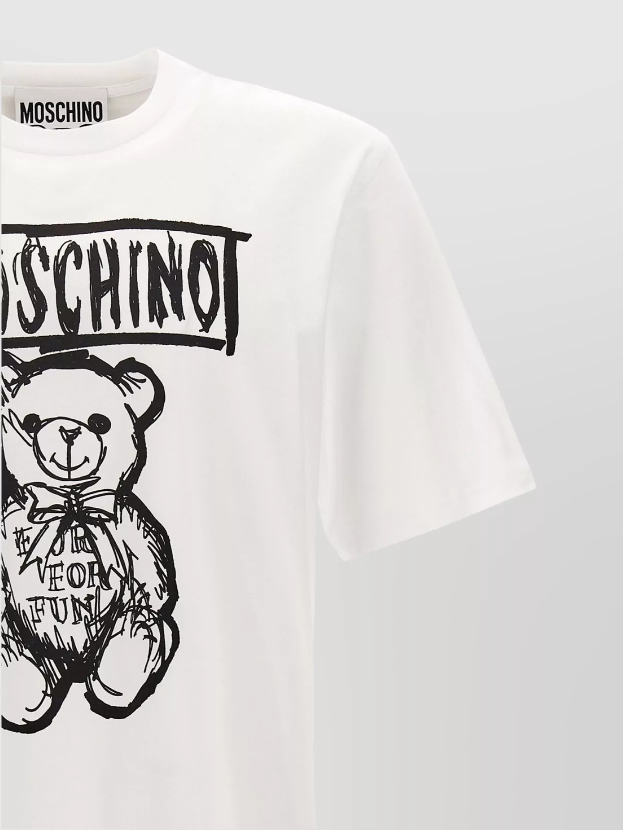 Moschino Crew Neck Graphic Print Short Sleeves T-Shirt