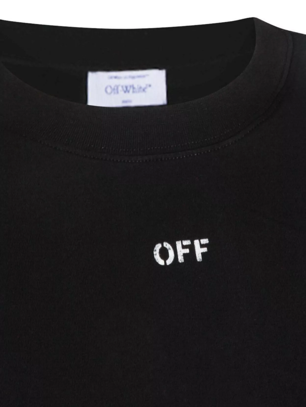 Off-White Graphic Print Crew Neck Short Sleeve Top
