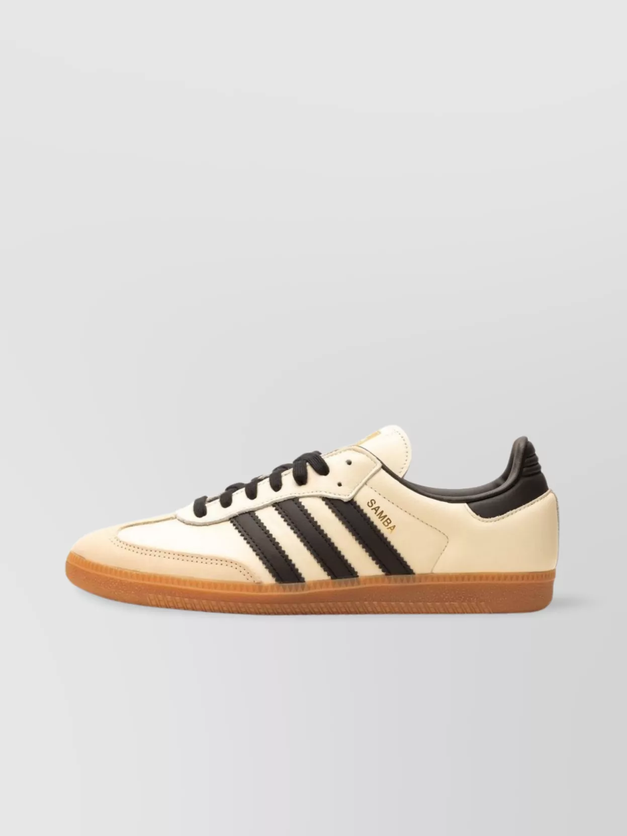 Adidas Originals Leather Low-top Sneakers Gum-rubber Sole In Orange