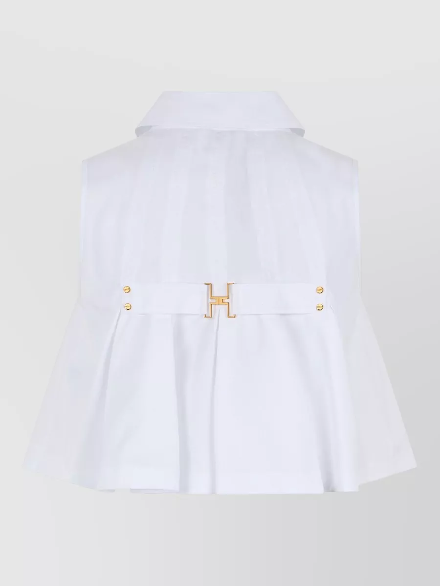 Elisabetta Franchi Cotton Sleeveless Shirt