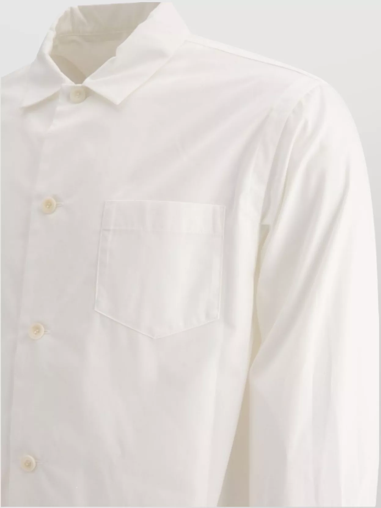 Sacai Pleated Back Shirt With Chest Pocket