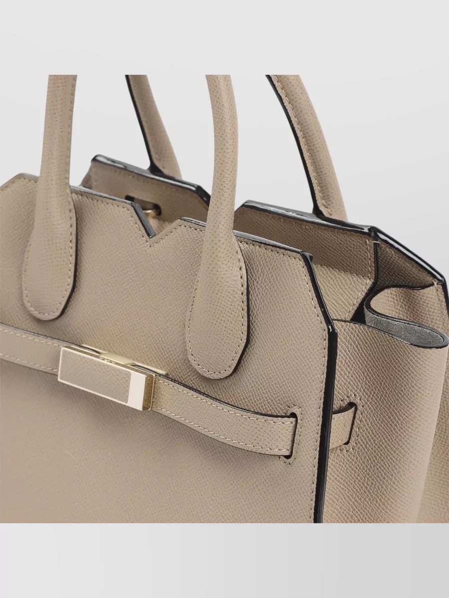 Valextra Mini Calf Leather Tote Bag