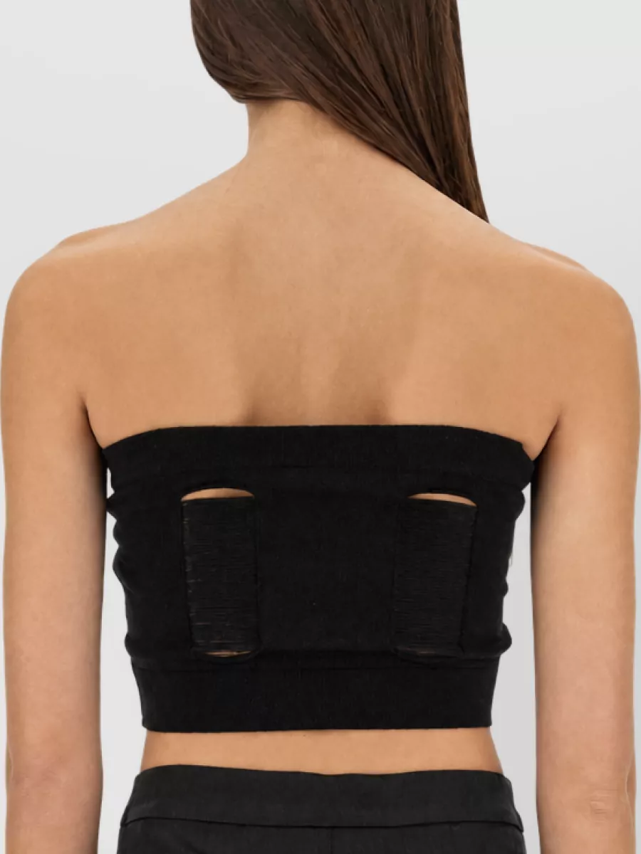 Rick Owens Wool Strapless Bodysuit