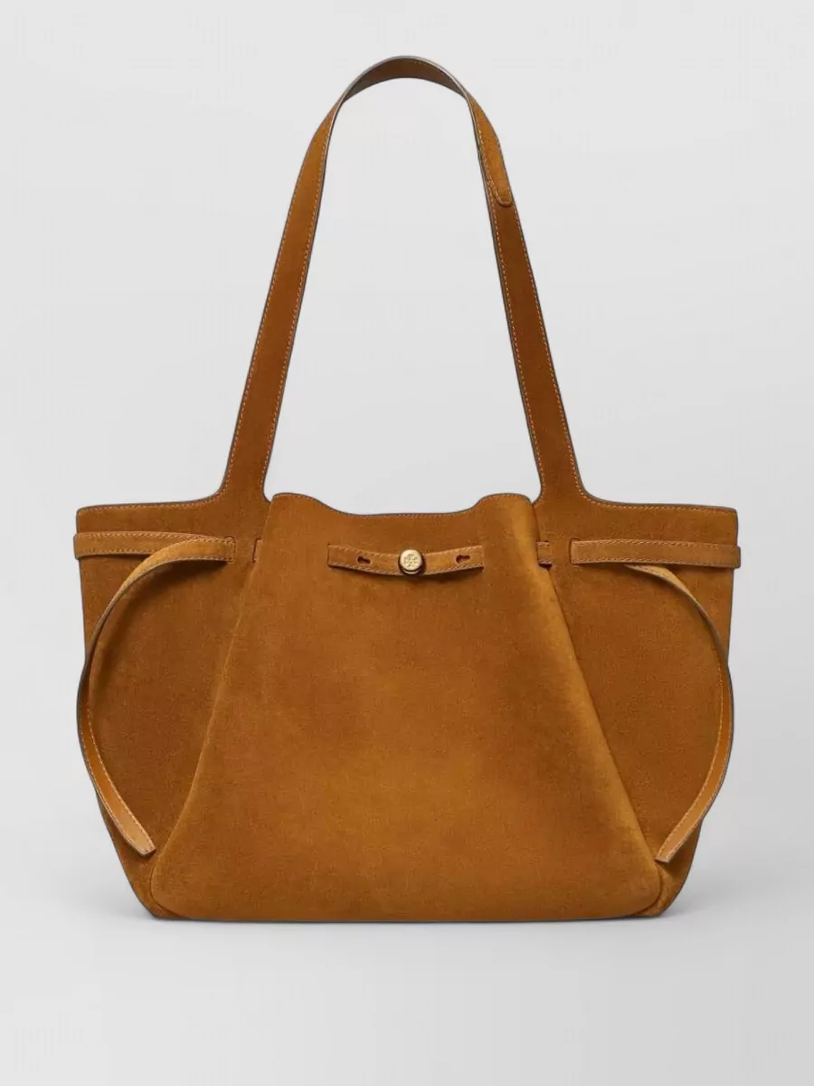 Tory Burch Romy Large Suede Leather Tote Bag