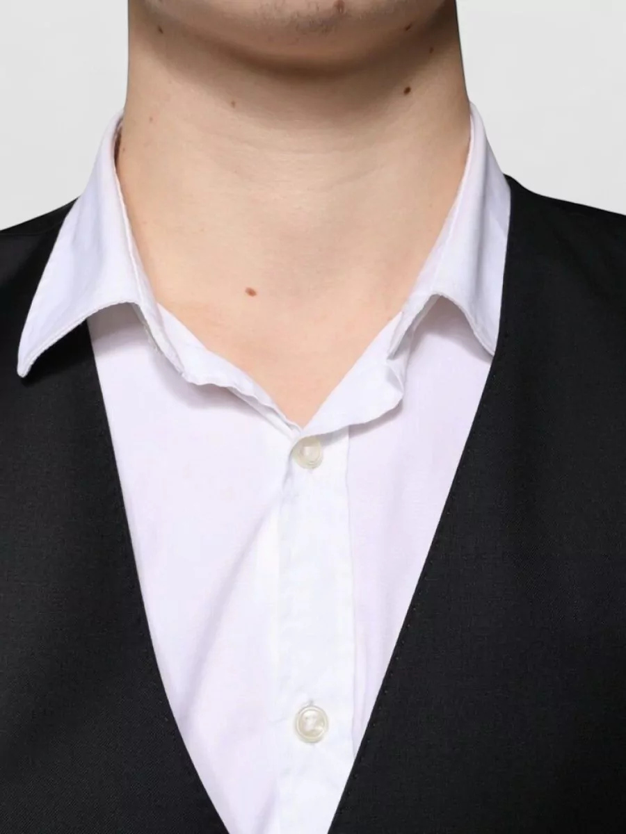 Dolce&Gabbana Wool Silk Double-Breasted Waistcoat