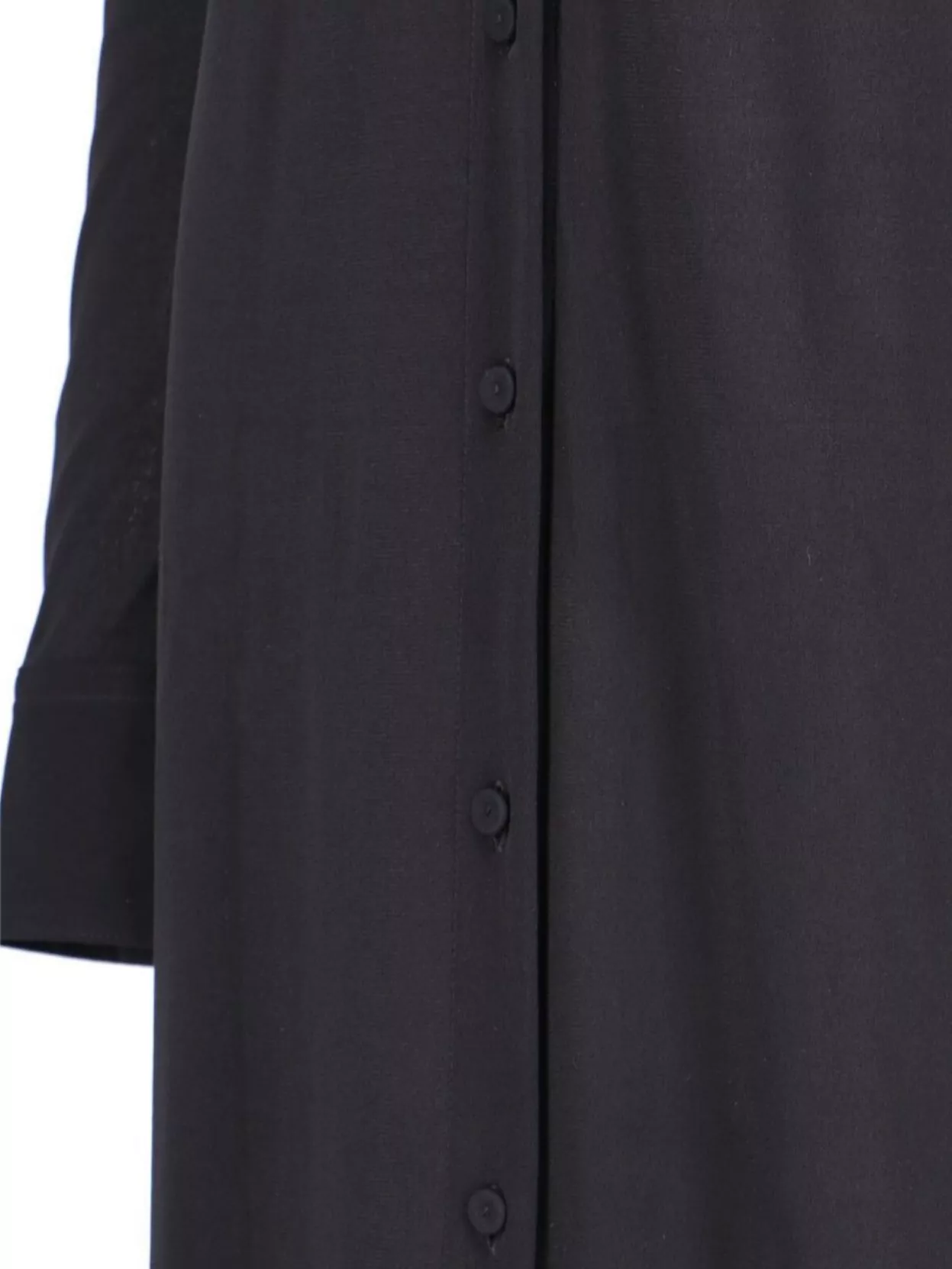 Jil Sander Sheer Fabric Knee Length Dress With Cuffed Sleeves