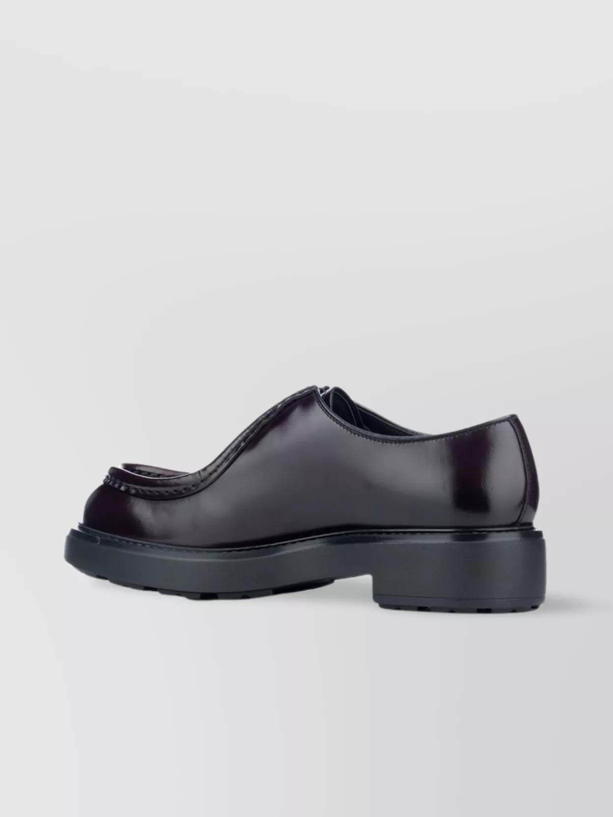 Prada Chunky Sole Loafers Glossy Finish