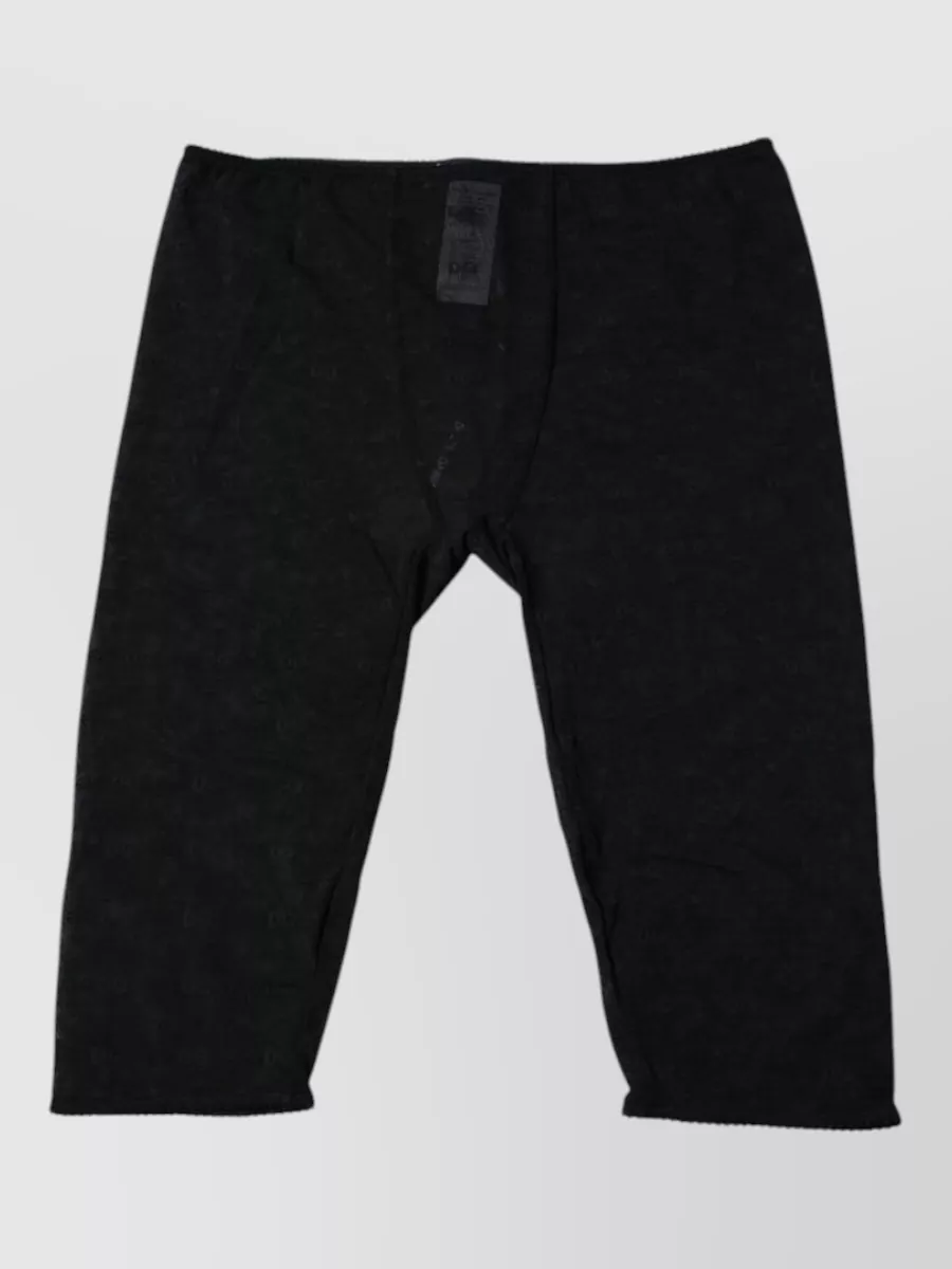 Dolce&Gabbana logo lace cropped trousers