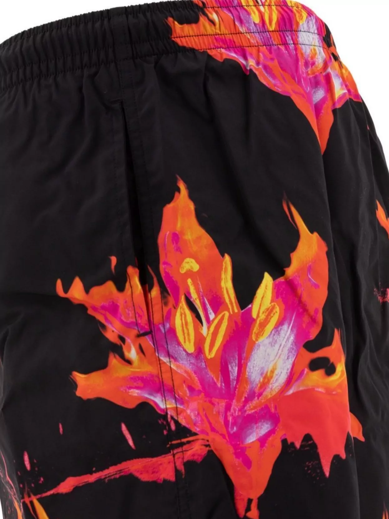 Alexander Mcqueen Lily Print Swim Shorts