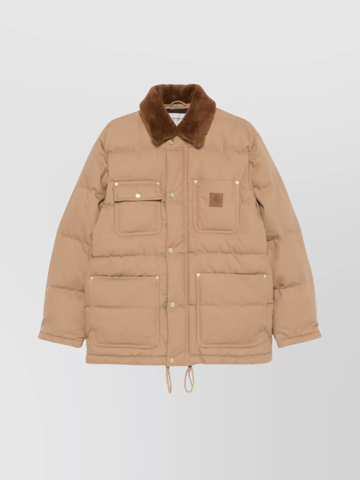 Carhartt Wip Rayley Cotton Canvas Jacket With Faux-Fur Collar