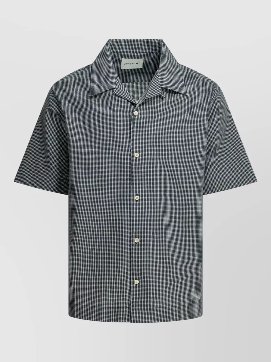Givenchy checked cotton short-sleeve shirt