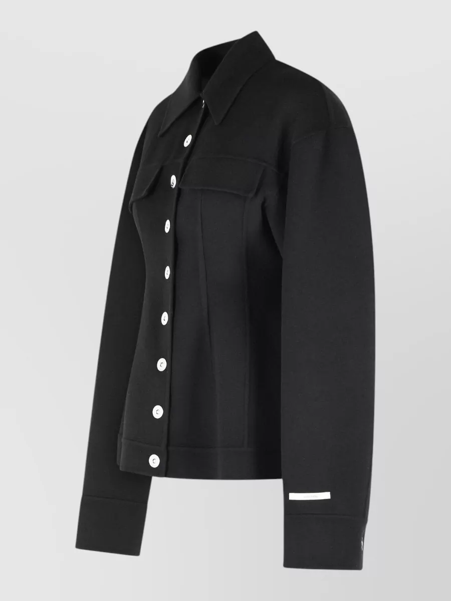 Sportmax Virgin Wool Single-Breasted Coat