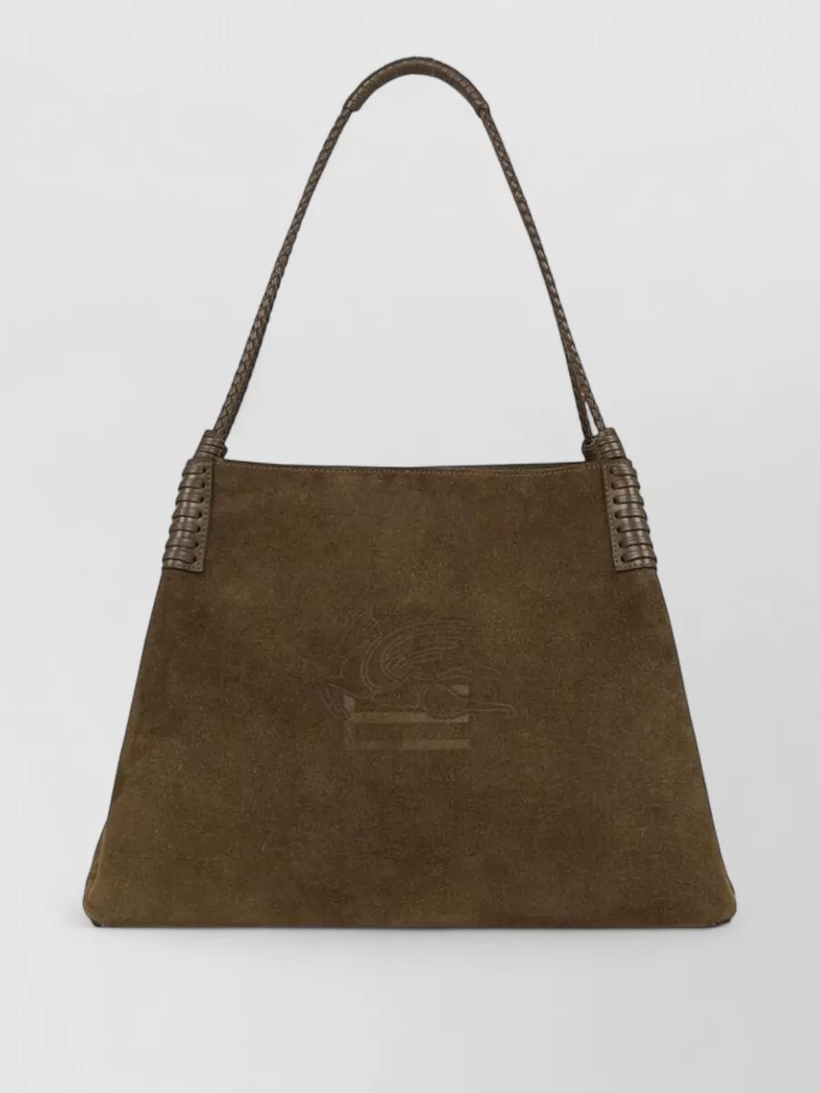 Etro Large Leather Shoulder Bag