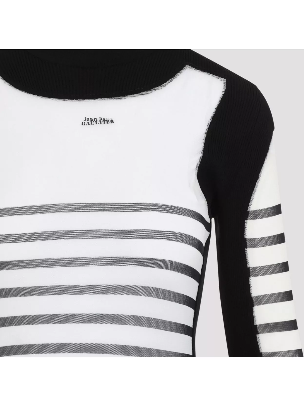 Jean Paul Gaultier Striped Dress Featuring Contrast Panels