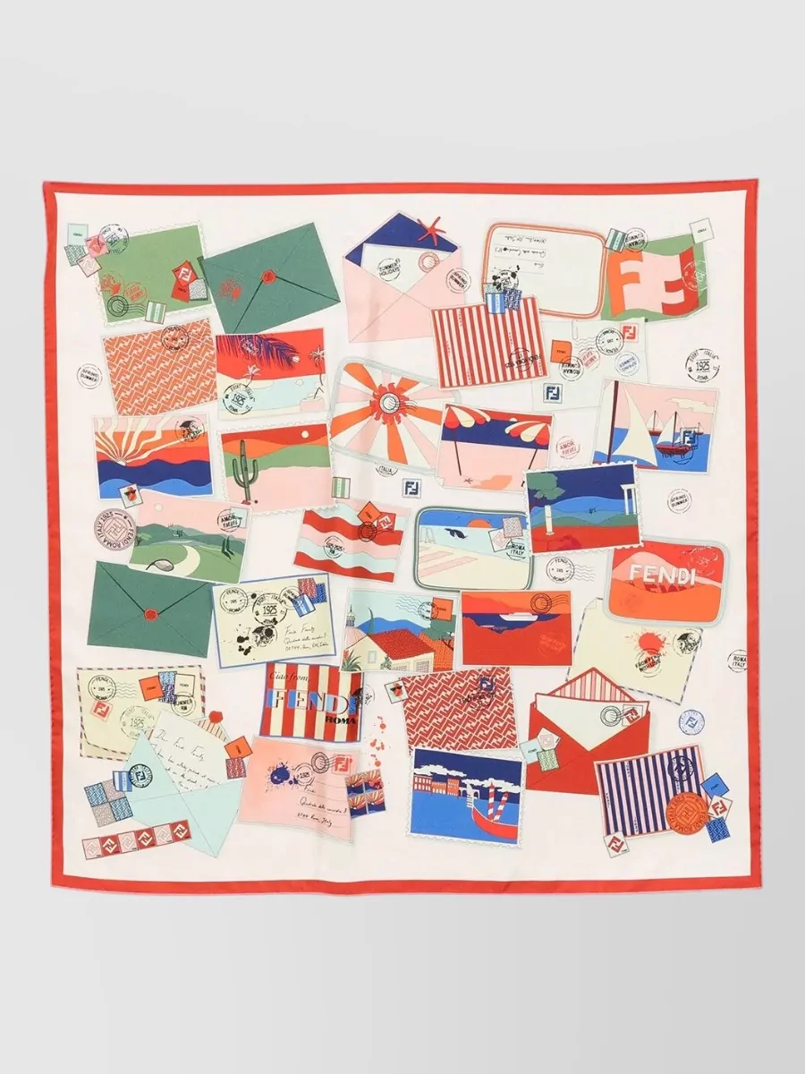 Fendi Silk Printed Scarf