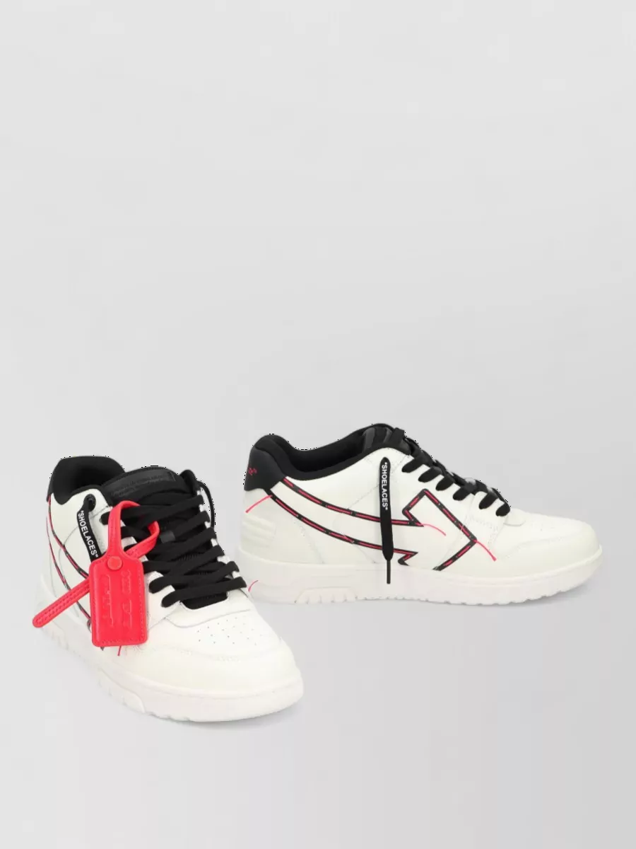 Off-White leather low-top sneakers