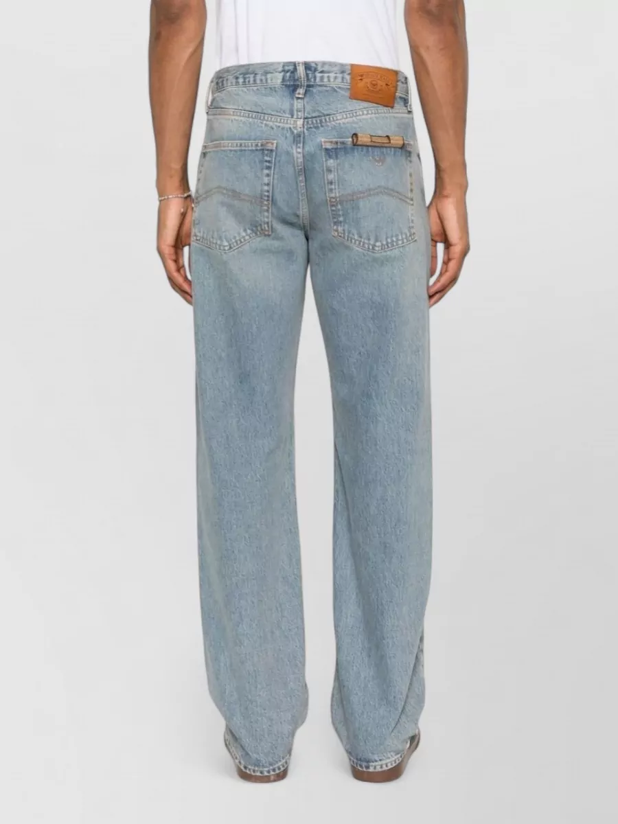 Emporio Armani Denim Low-Rise Tapered Jeans