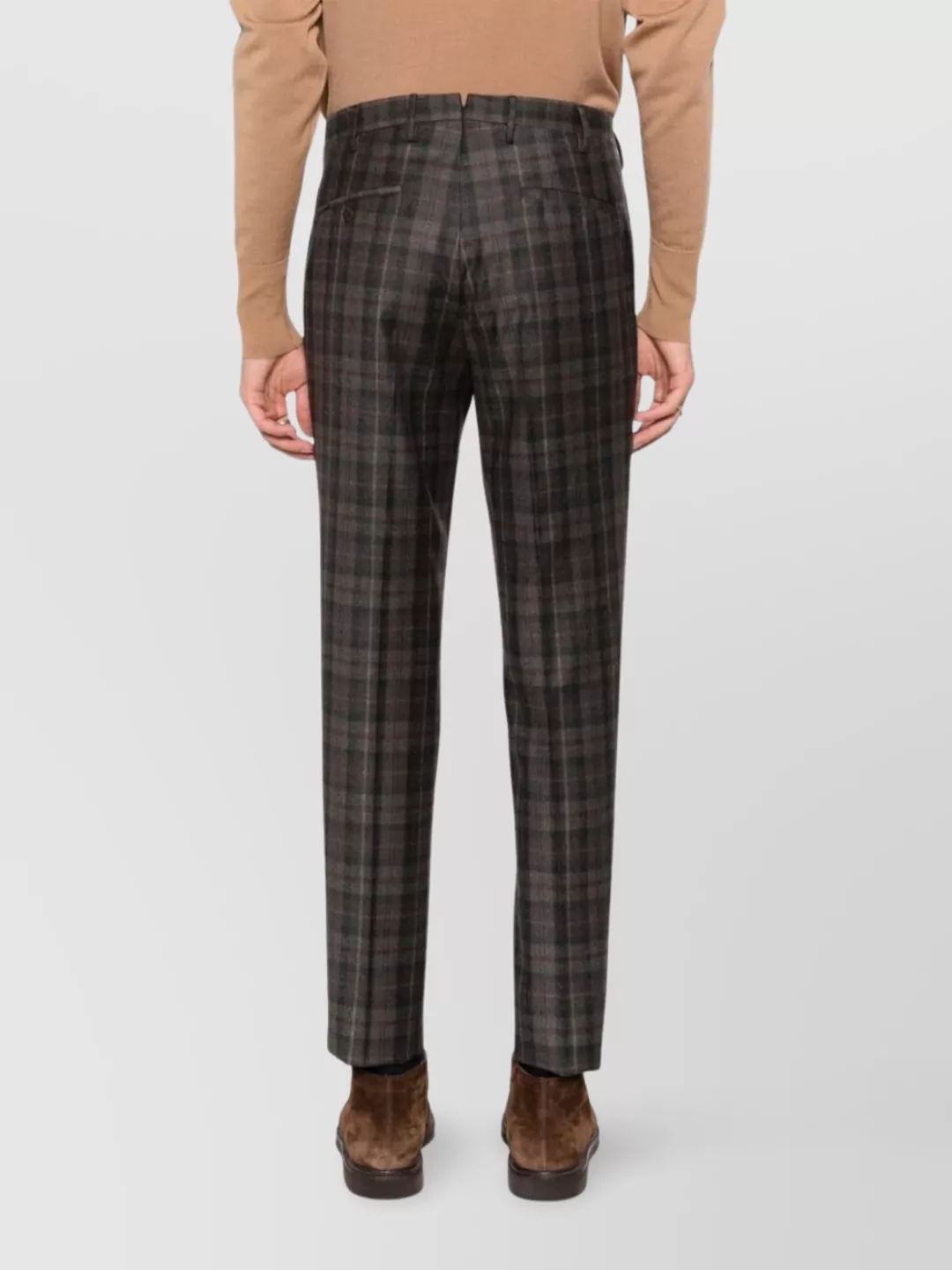 Incotex Trousers With Checked Pattern And Pockets In Multi