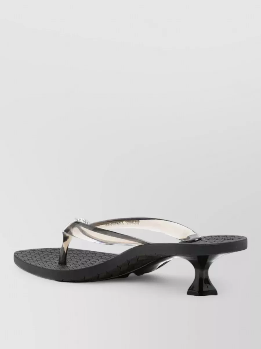 Tory Burch Jelly Stiletto-Heel Flip Flops