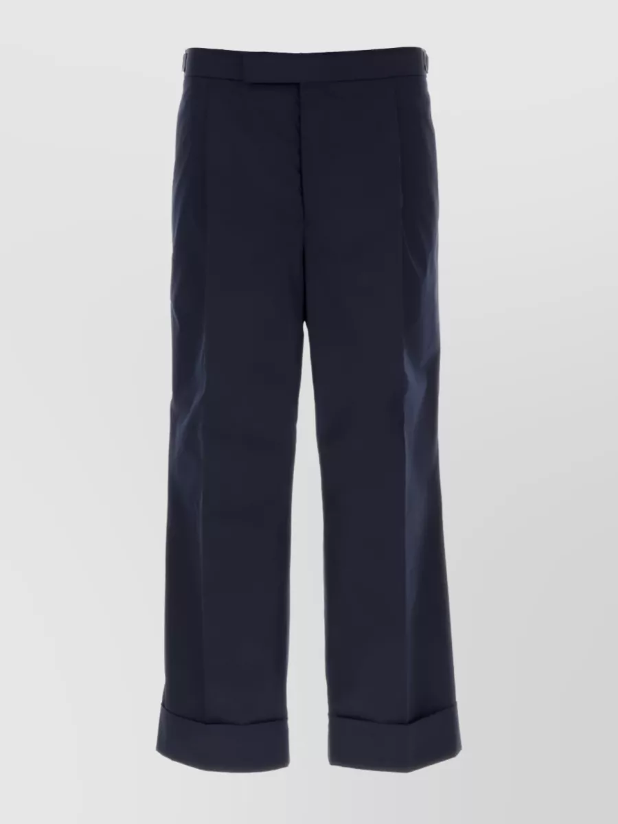 Shop Thom Browne Rwb-stripe Tailored Precision Pants In Blue