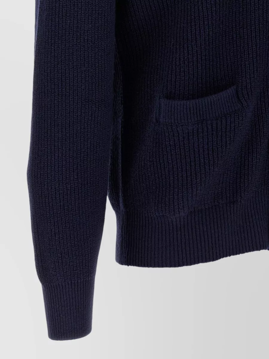 Brunello Cucinelli Cotton English Rib Shawl Neck Cardigan
